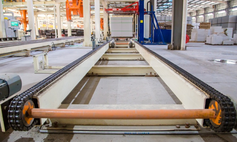 Linea trasportatore di imballaggio a blocchi