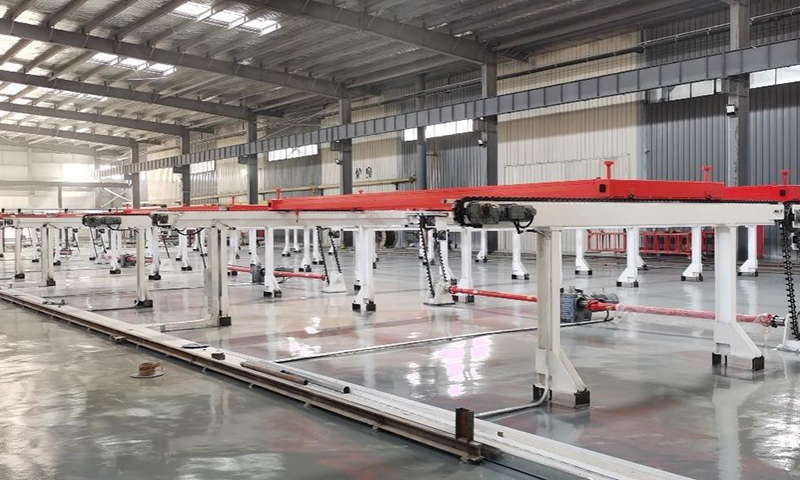 Linea di posizionamento del telaio in mesh